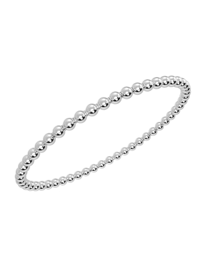 Bracelet Extensible à Petites Boules en Or blanc