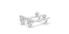 Boucles d'Oreilles en Or blanc avec Diamants Poire