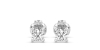 Boucles d'Oreilles en Or blanc avec Diamants Princesse