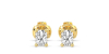 boucles d'oreilles diamant taille émeraude en or jaune