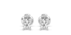 boucles d'oreilles diamant taille émeraude en or blanc