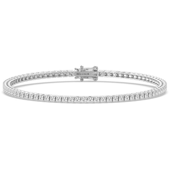 rivière diamants or blanc