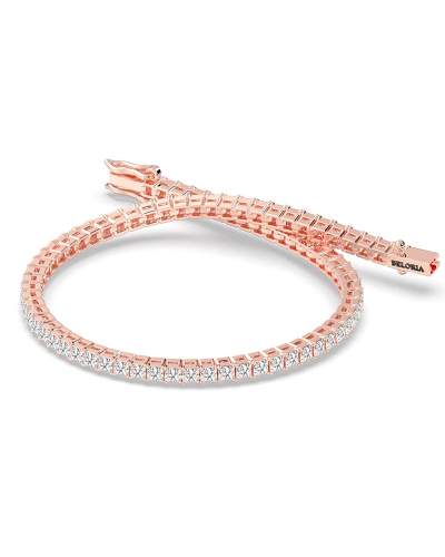 rivière diamants or rose