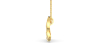 Pendentif or jaune 18k trilogie diamants