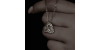 Pendentif or jaune  18k trilogie diamants