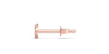 Boucles d'oreilles rond or rose 18 carats et diamants