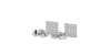 Boucles d'oreilles princesse or blanc 18 carats et diamants