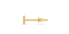 Boucles d'oreilles princesse or jaune 18 carats et diamants