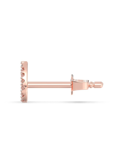Boucles d'oreilles poire or rose 18 carats et diamants