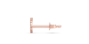 Boucles d'oreilles poire or rose 18 carats et diamants