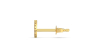 Boucles d'oreilles poire or jaune 18 carats et diamants
