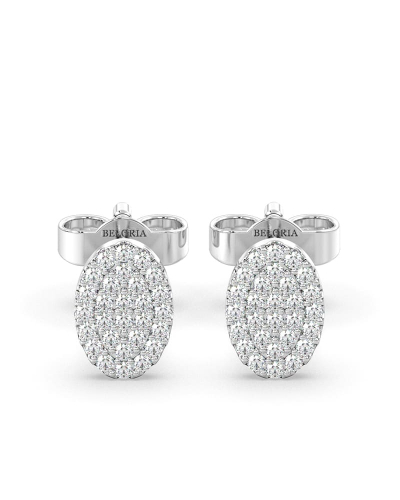 Boucles ovale illusion or blanc