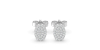Boucles ovale illusion or blanc