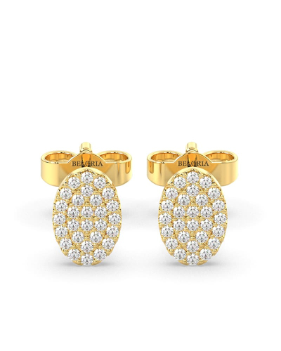 Boucles ovale illusion or jaune
