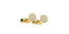 Boucles d'oreilles coussin or jaune 18 carats et diamants