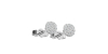 Boucles d'oreilles coussin or blanc 18 carats et diamants