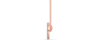 Collier rond diamant en or rose 18 carats