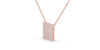 Collier princesse en or rose 18 carats