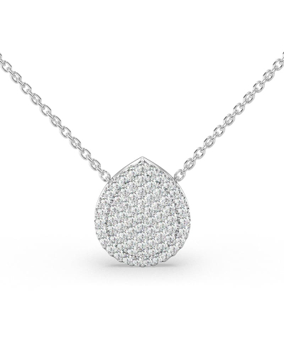 Collier poire en or blanc 18 carats