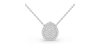 Collier poire en or blanc 18 carats