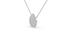 Collier poire en or blanc 18 carats