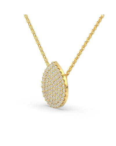 Collier poire en or jaune 18 carats