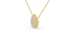 Collier poire en or jaune 18 carats