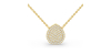 Collier poire en or jaune 18 carats