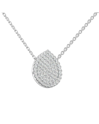 Collier poire en or blanc 18 carats