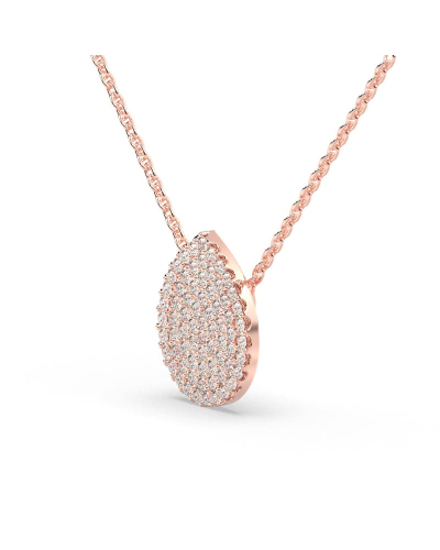 Collier poire en or rose 18 carats