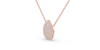 Collier poire en or rose 18 carats
