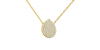 Collier poire en or jaune 18 carats