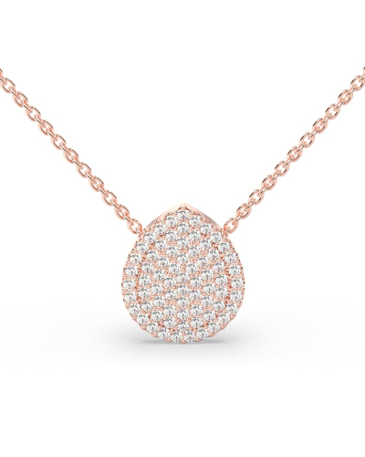 Collier poire en or rose 18 carats