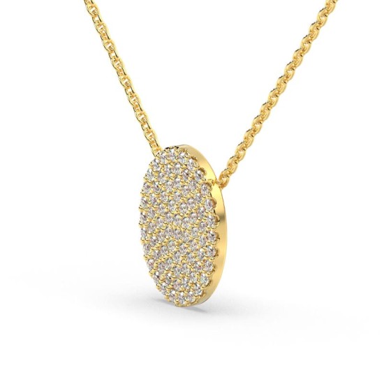 Collier ovale illusion