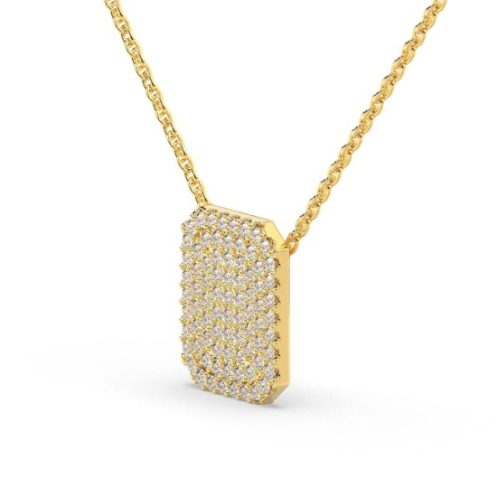 Collier émeraude en or jaune 18 carats