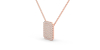 Collier émeraude en or rose 18 carats