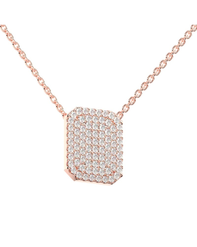Collier émeraude en or rose 18 carats