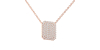 Collier émeraude en or rose 18 carats