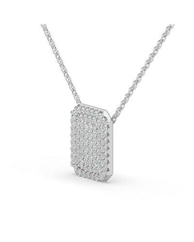 Collier émeraude en or blanc 18 carats