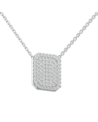 Collier émeraude en or blanc 18 carats