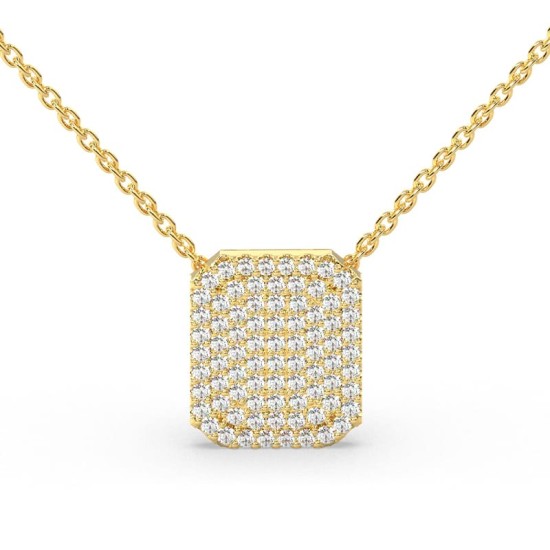 Collier émeraude en or jaune 18 carats