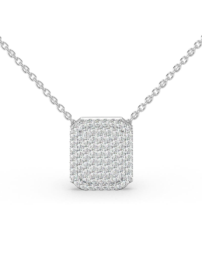 Collier émeraude en or blanc 18 carats