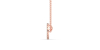 Collier coussin en or rose 18 carats