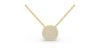 Collier coussin en or jaune 18 carats