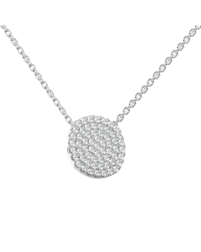 Collier coussin en or blanc 18 carats