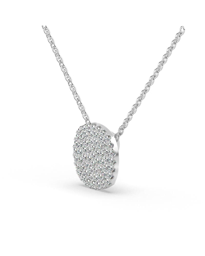 Collier coussin en or blanc 18 carats