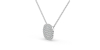 Collier coussin en or blanc 18 carats