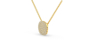 Collier coussin en or jaune 18 carats