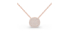 Collier coussin en or rose 18 carats