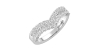 Double rangs alliance diamants or blanc